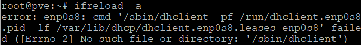 Mengatasi masalah DHCP Client pada Proxmox Virtual Environment (PVE) 9.0